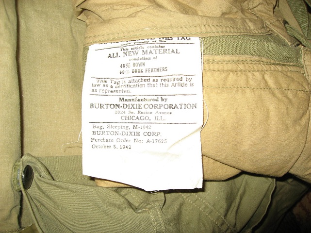 USN Marked Sleeping Bag FIELD PERSONAL GEAR SECTION U.S