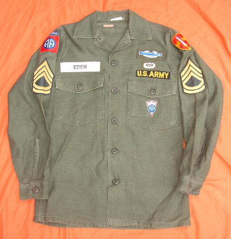 A pair of fully loaded fatigue shirts. - UNIFORMS - U.S. Militaria Forum