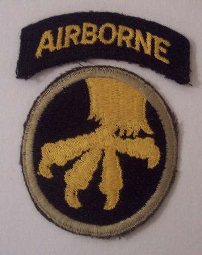 17th airborne question - ARMY AND USAAF - U.S. Militaria Forum