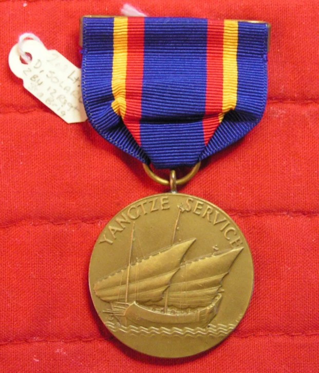 Attributed USMC Yangtze Service Medal M.No. 1428 to Maj. Con D. Silard ...