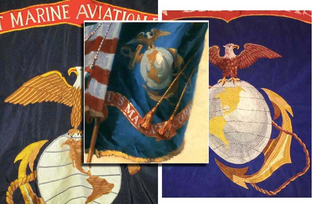 blue marine corps flag