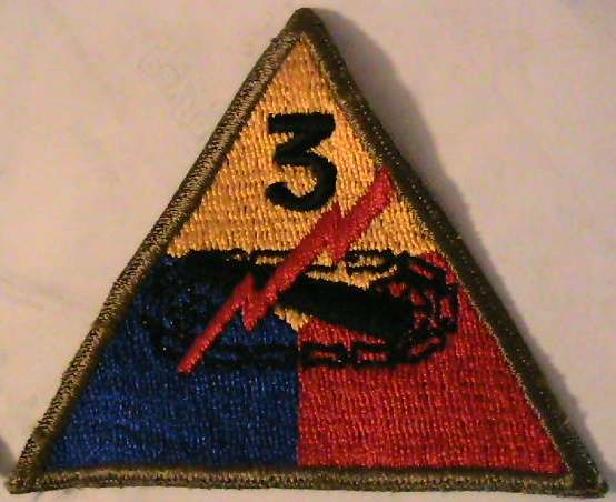 3rd Armored Division patch - ARMY AND USAAF - U.S. Militaria Forum