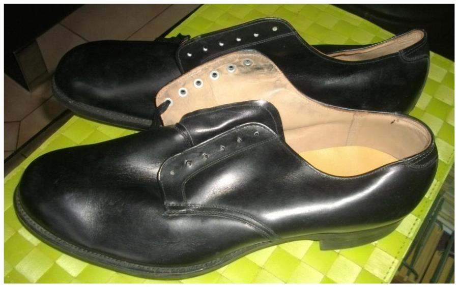 Us navy store black oxford shoes