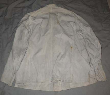 Unkown White Canvas Linen Shirt W/ Blood Stains? - UNIFORMS - U.S ...