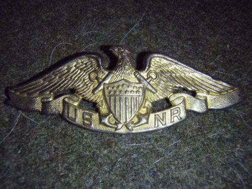 A WW2(?) era USNR Merchant Marine hat badge - NAVY, MARINE CORPS, COAST ...