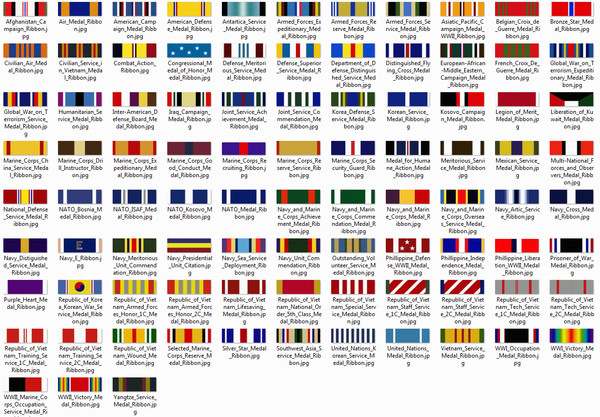 U.s. Army Ribbons Chart