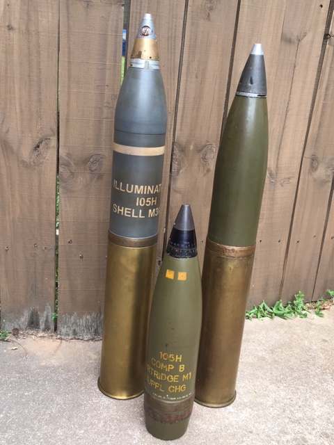 1968 105mm HE Shell and Casing - FIREARMS - U.S. Militaria Forum