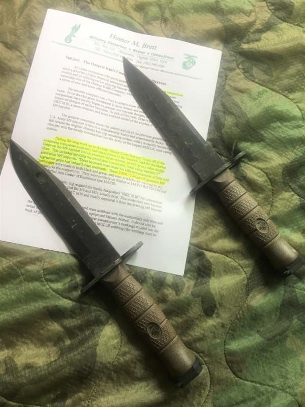 USMC Ontario OKC3s 1st Fielded Prototype Bayonet 1 of 500 - EDGED