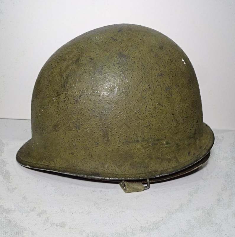 Green Overpainted Blue Navy Helmet - M-1; M-1C & M-2 HELMETS - U.S ...