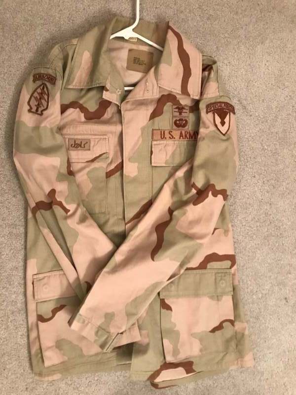 AS-IS US Military DCU Desert Camo Blouse Combat Uniform Shirt