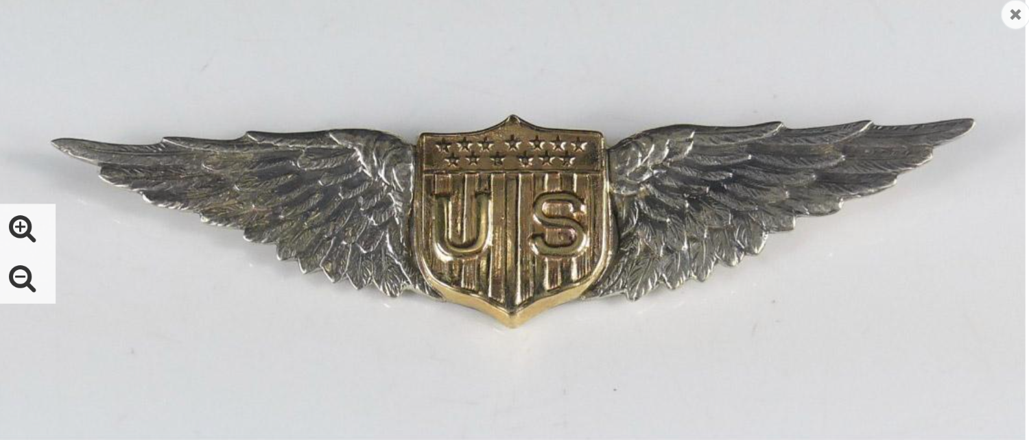 Pilot us service wings discount pin tiffany & co wwi