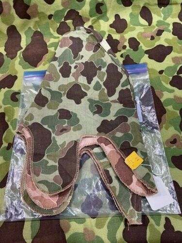 WWII USMC FROGSKIN CAMO HELMET COVER MINT WITH CUTTER TAGS - M-1; M-1C ...