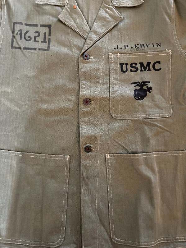 Unis marked 5th DIV shirt of Bronze star marine J P ERVIN - UNIFORMS ...