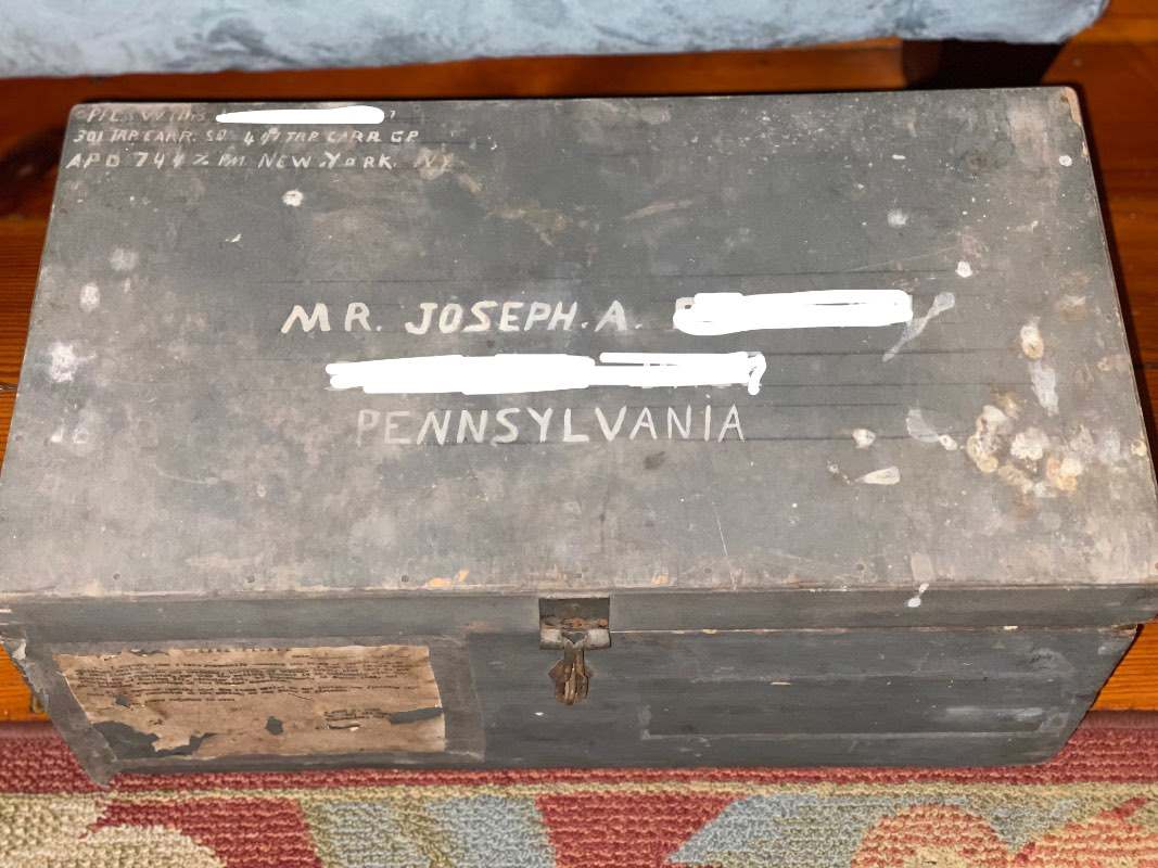 My grandfather's footlocker from WWII. : r/TheWayWeWere