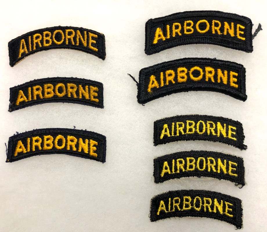 Few more Airborne titles (black/gold) - ARMY AND USAAF - U.S. Militaria ...