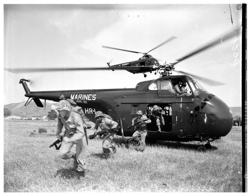 1950's H-19 Helicopters & Marines Exercises in Calif. Photos - MILITARY ...