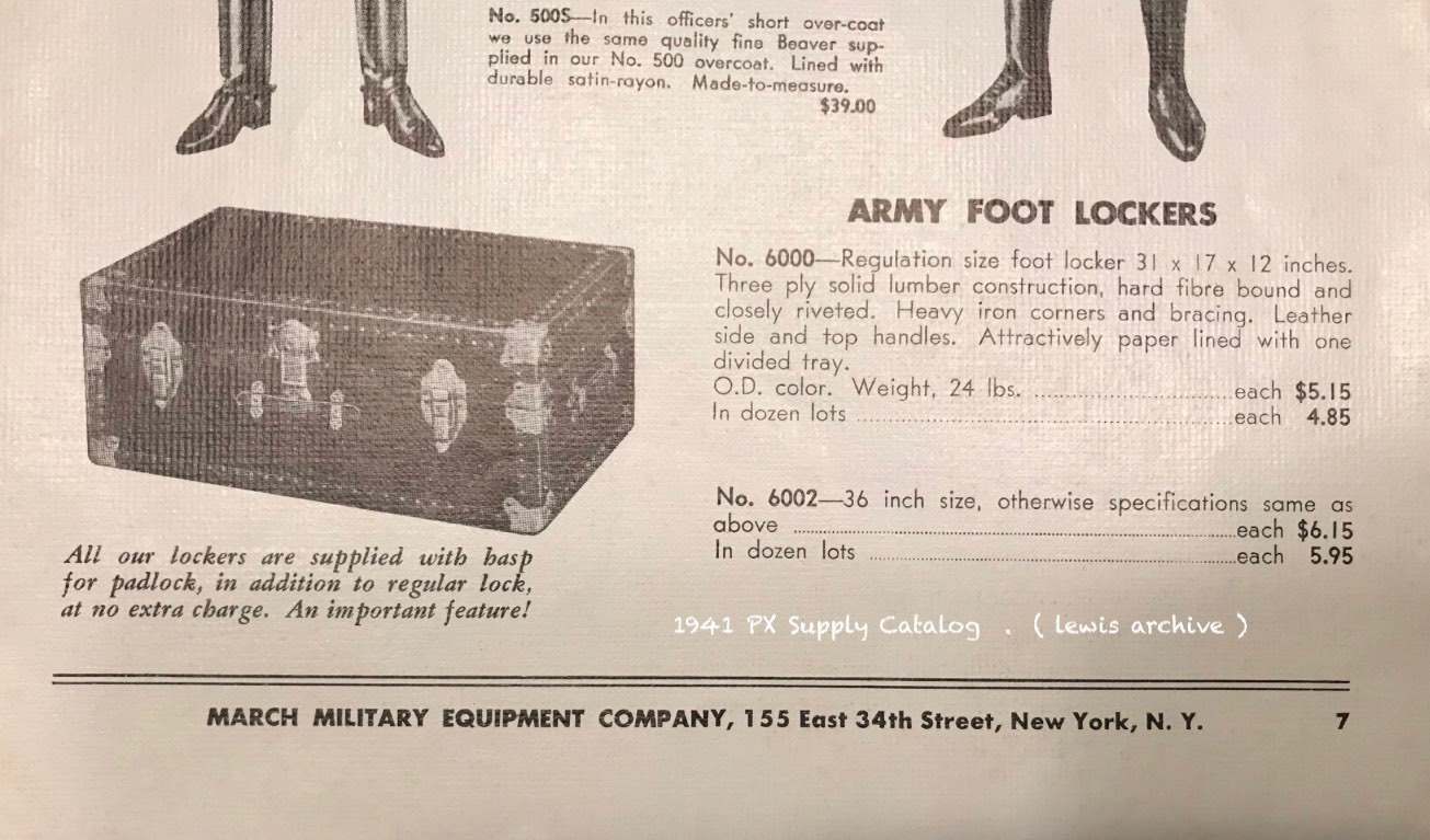 Footlocker Identification Help - BASE/BIVOUAC/CAMP/DEPOT ITEMS - U.S.  Militaria Forum