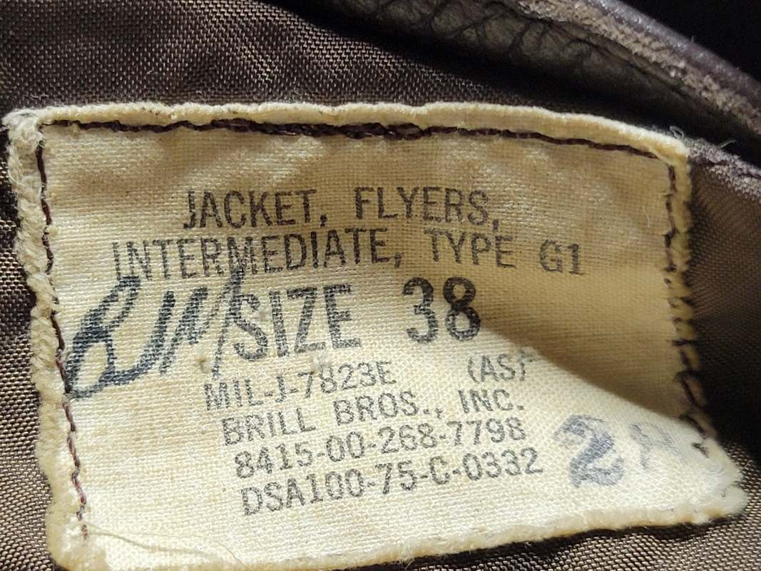 Age of this USN G-1 jacket? - FLIGHT CLOTHING - U.S. Militaria Forum
