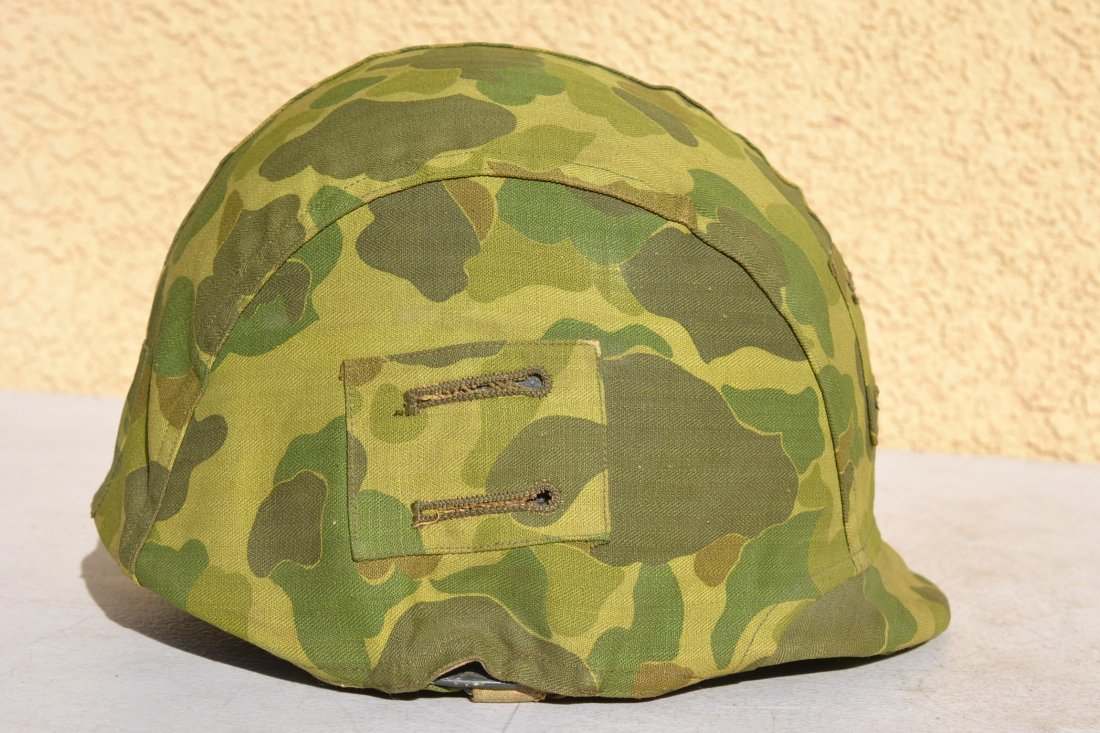 US WWII MEGA RARE US Army – Marine Corps experimental helmet cover