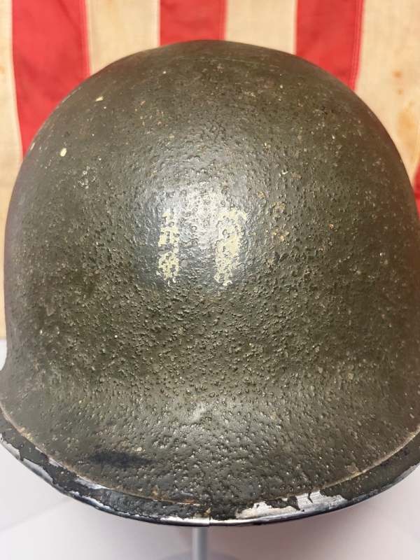 Original paint on a WWII M1 helmet ??? Opinions? - M-1; M-1C & M-2 ...