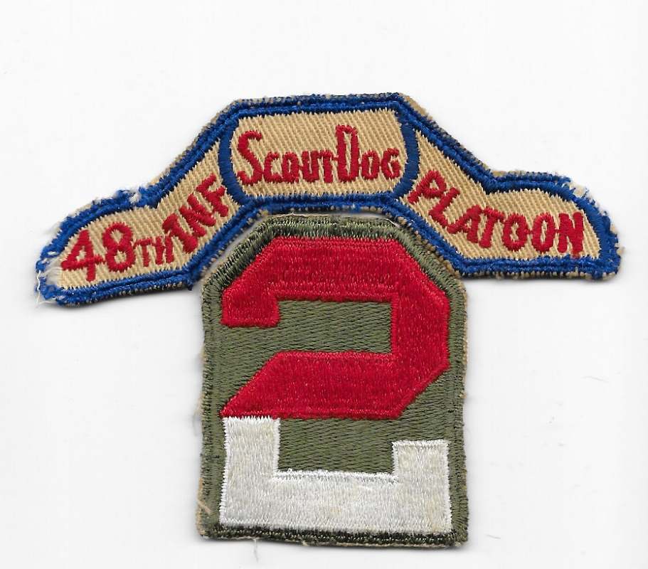 48th Infantry Scout Dog Platoon Scroll. 1940s or 1960s? - ARMY AND ...