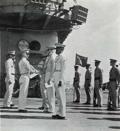 Shipboard Marines with Thompson SMG's USS HORNET CVS-12 ARMORY - ALL ...