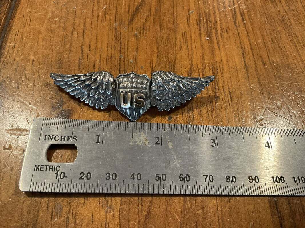 Unknown maker WW1 wing - WING BADGES - U.S. Militaria Forum