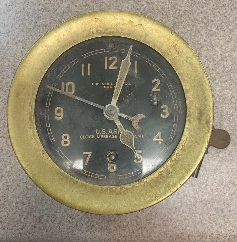 U.S. Army M2 Message Center Clock Chelsea 12E Movement -  BASE/BIVOUAC/CAMP/DEPOT ITEMS - U.S. Militaria Forum