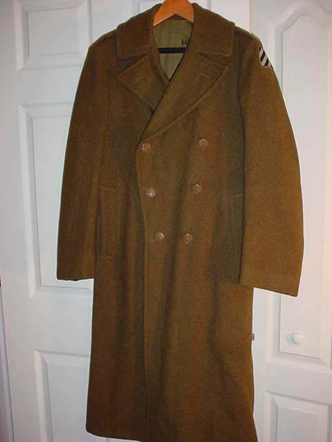 Overcoat, Wool, Melton, OD, Roll Collar, M1939 - UNIFORMS - U.S ...