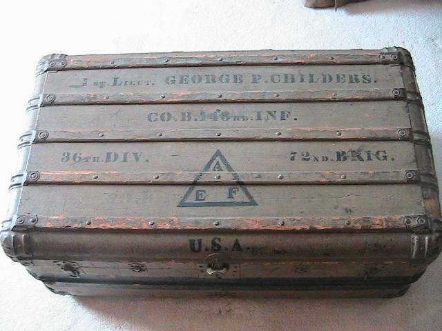 WW1 Foot Locker - FIELD & PERSONAL GEAR SECTION - U.S. Militaria Forum